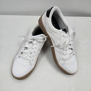 Ryka Viv Next Court Lace Up Inspired Women's Sneakers White Faux Leather 5.5M